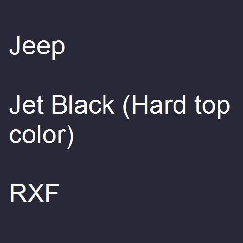 Jeep, Jet Black (Hard top color), RXF.